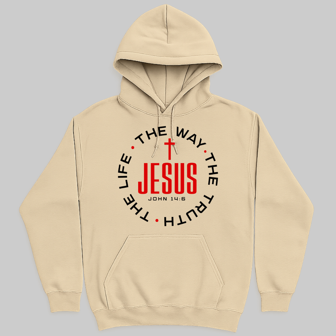 Jesus is the way truth life hoodie