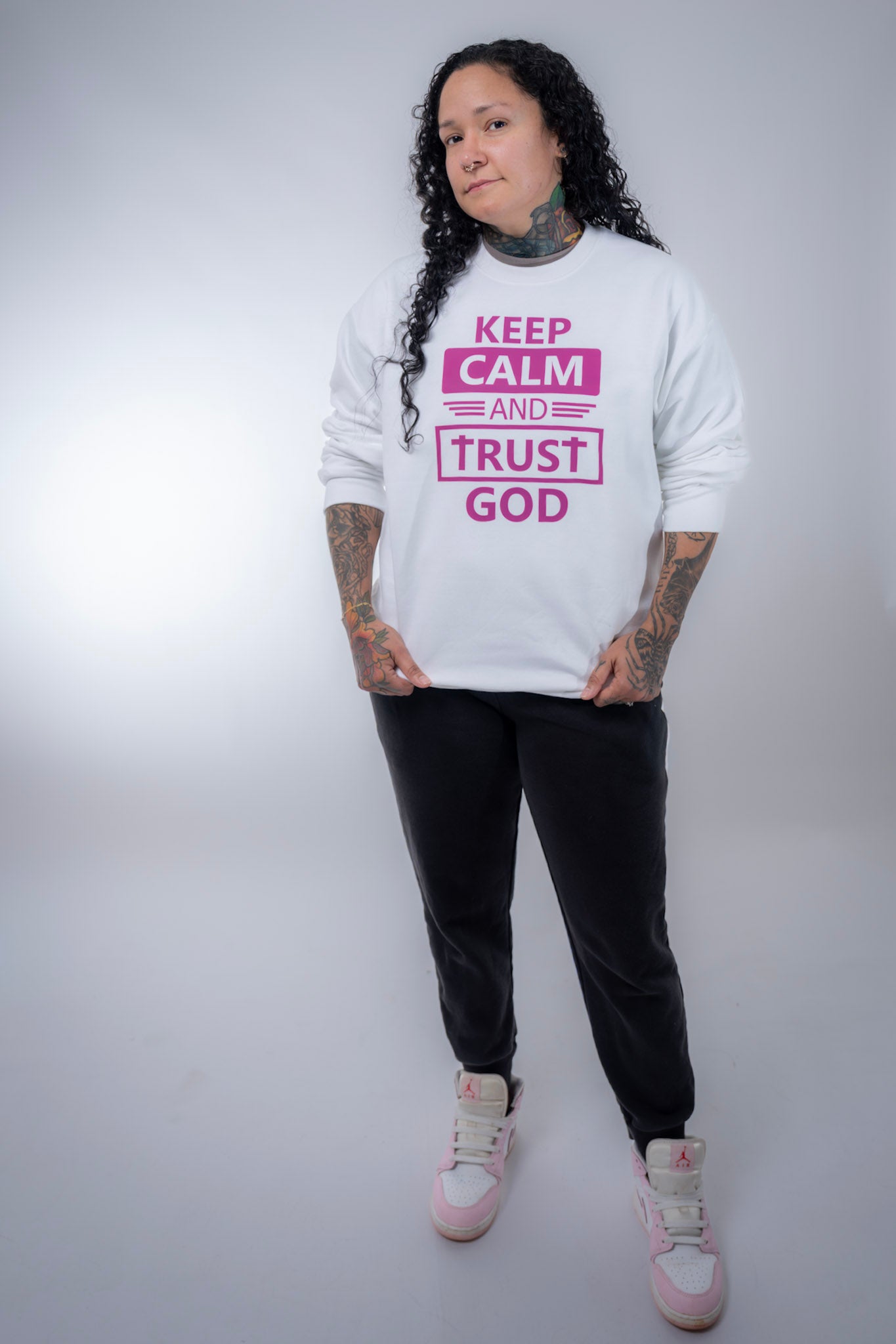 Keep calm and trust God sweatshirt
