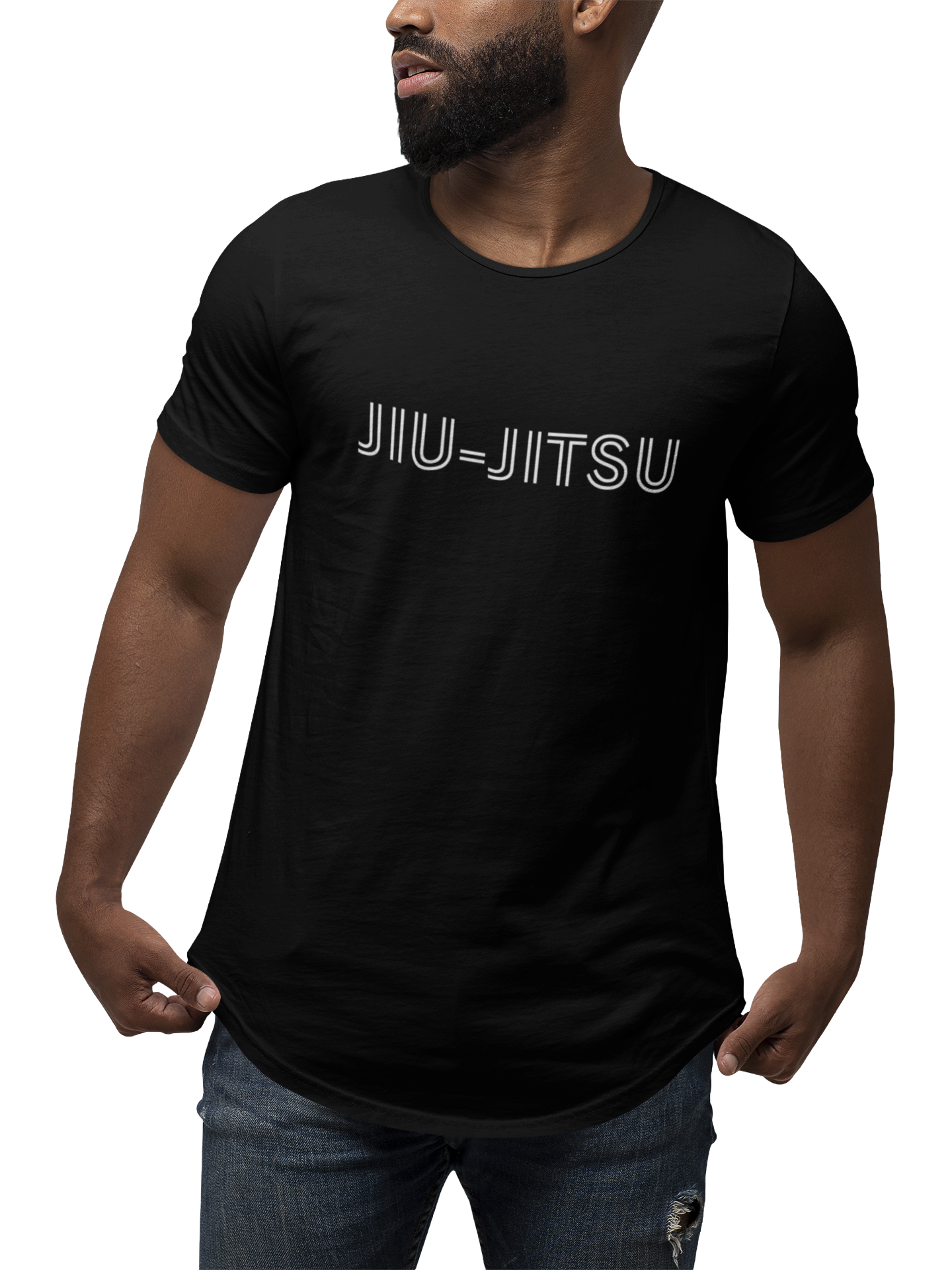Curved Hem fighter choice T-shirt