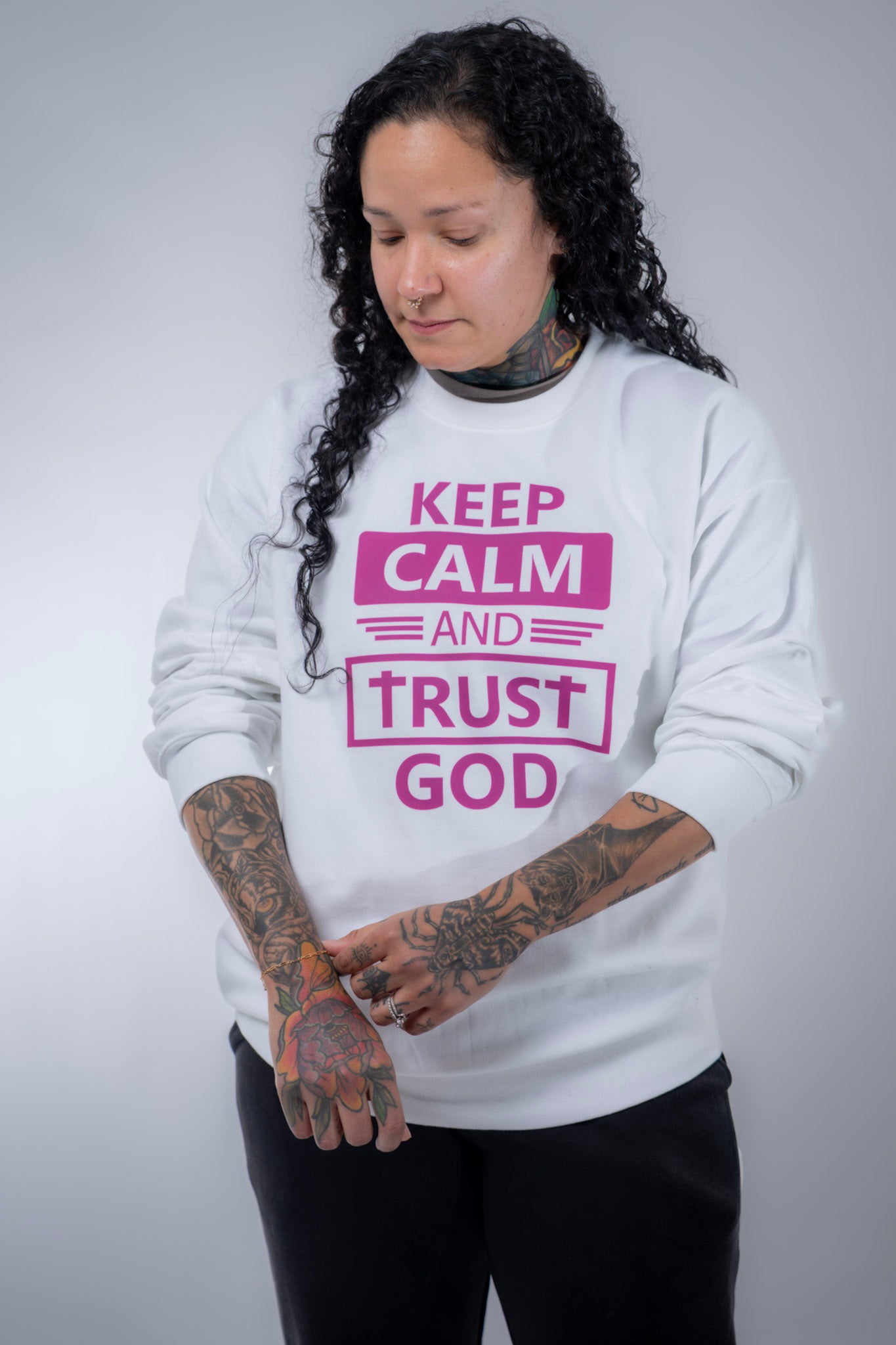 Keep calm and trust God sweatshirt