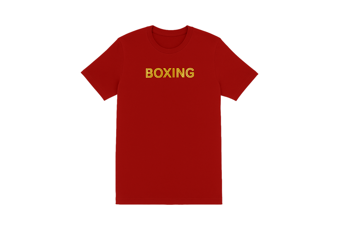 Red and Gold Your simple Martial arts T-shirt