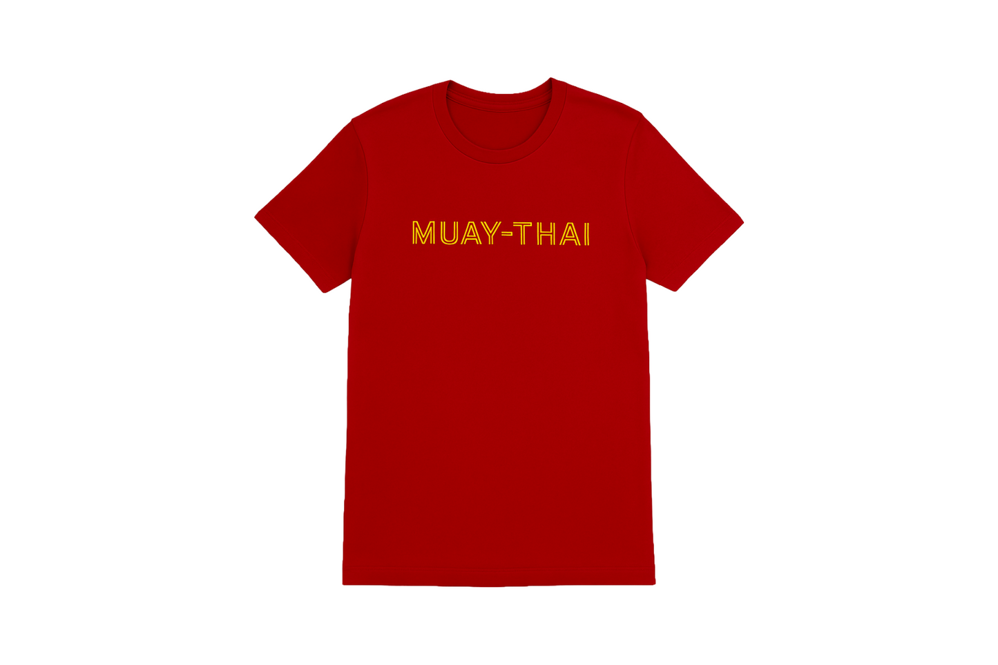 Red and Gold Your simple Martial arts T-shirt