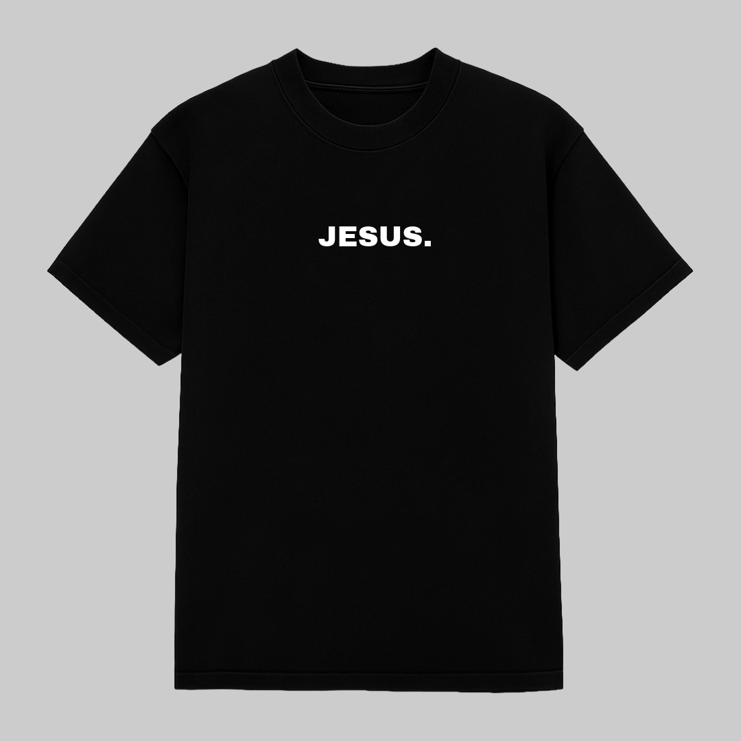 Oversized minimalist JESUS tee