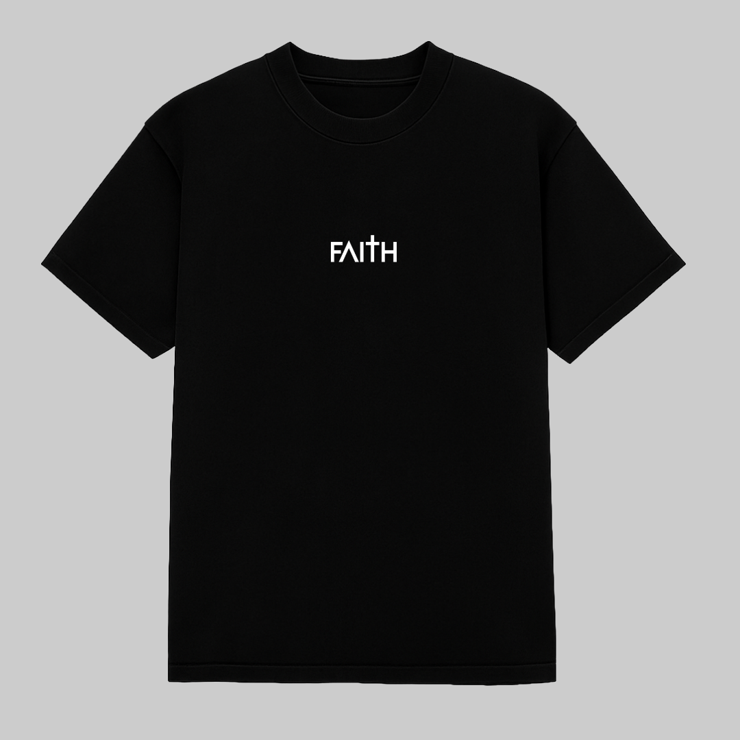 Oversized minimalist FAITH T-shirt
