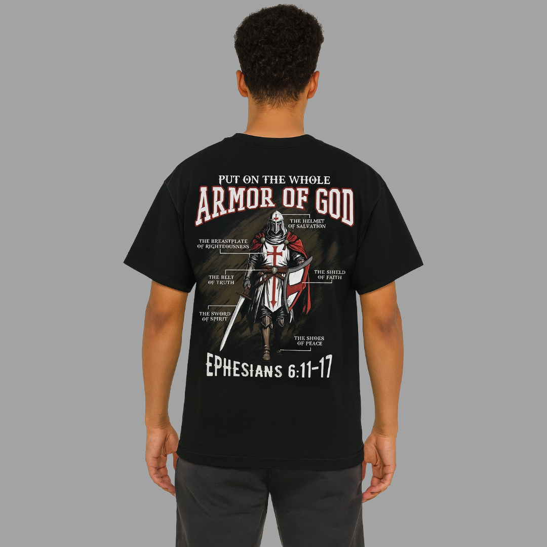 Armor of God oversized Greater Fight tee