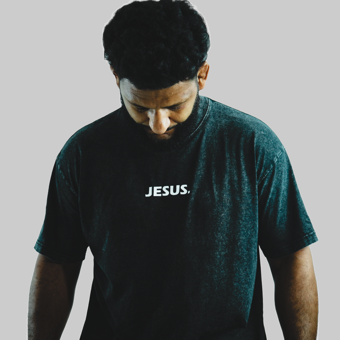Oversized minimalist JESUS tee