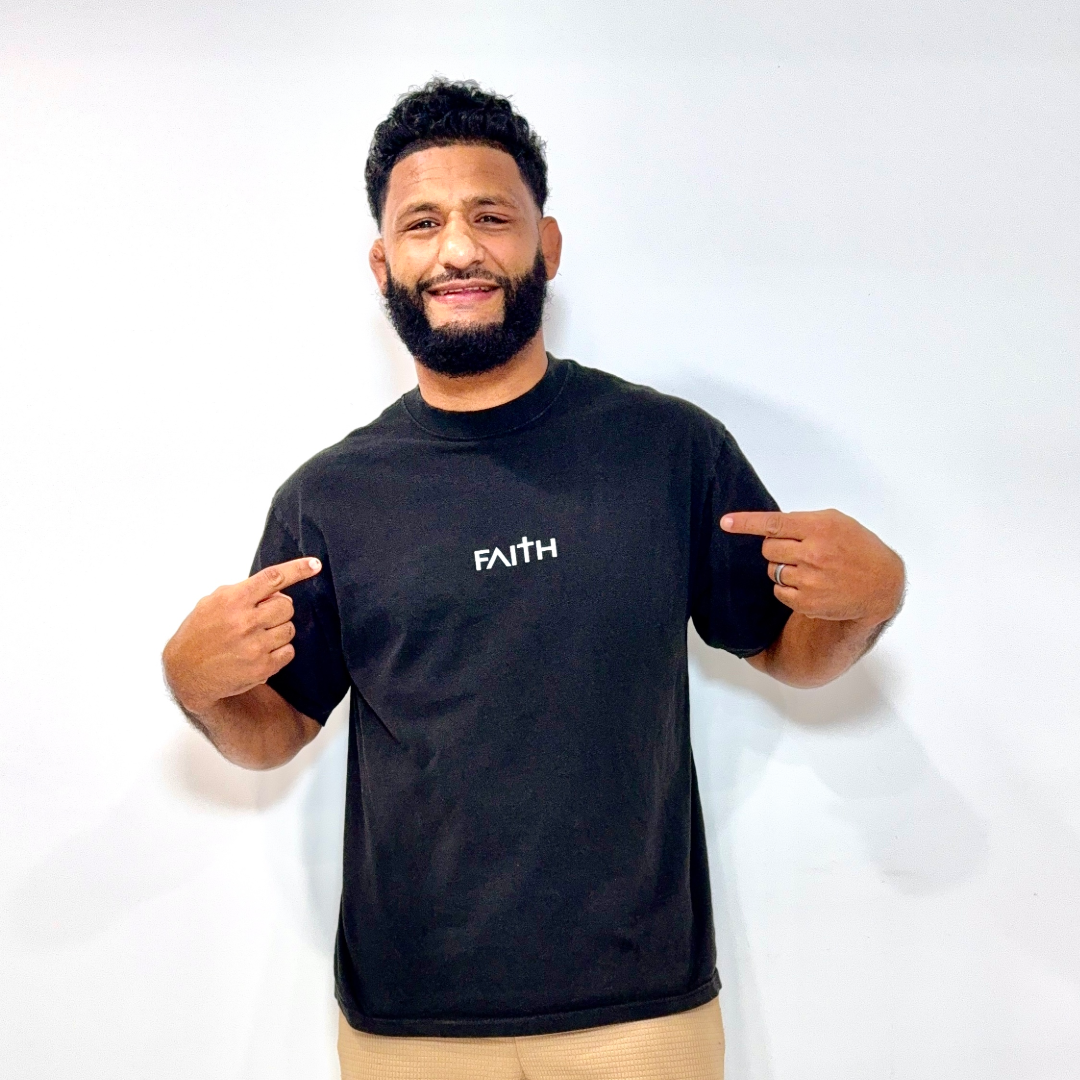 Oversized minimalist FAITH T-shirt