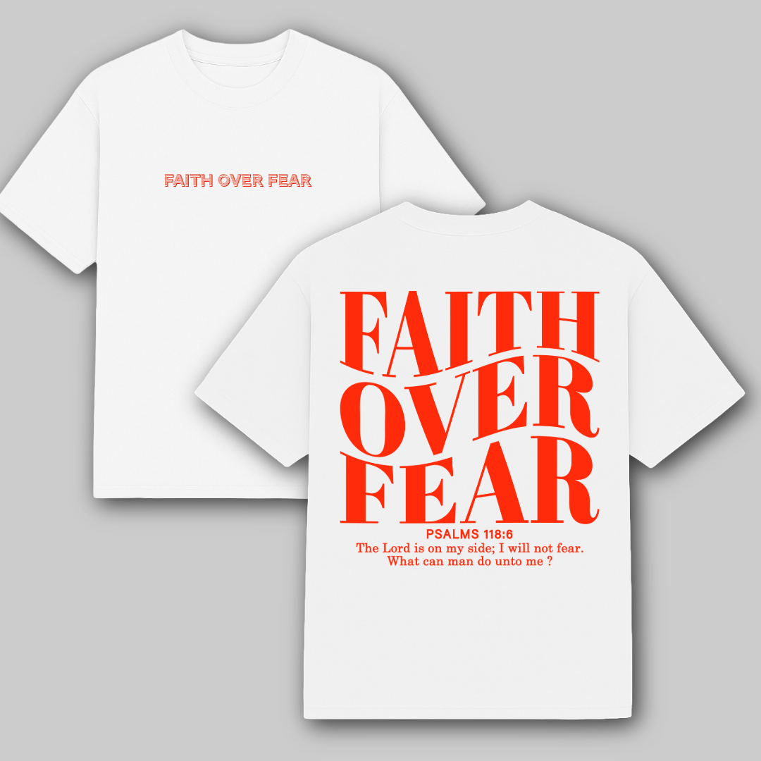 Faith over Fear Oversized Tee