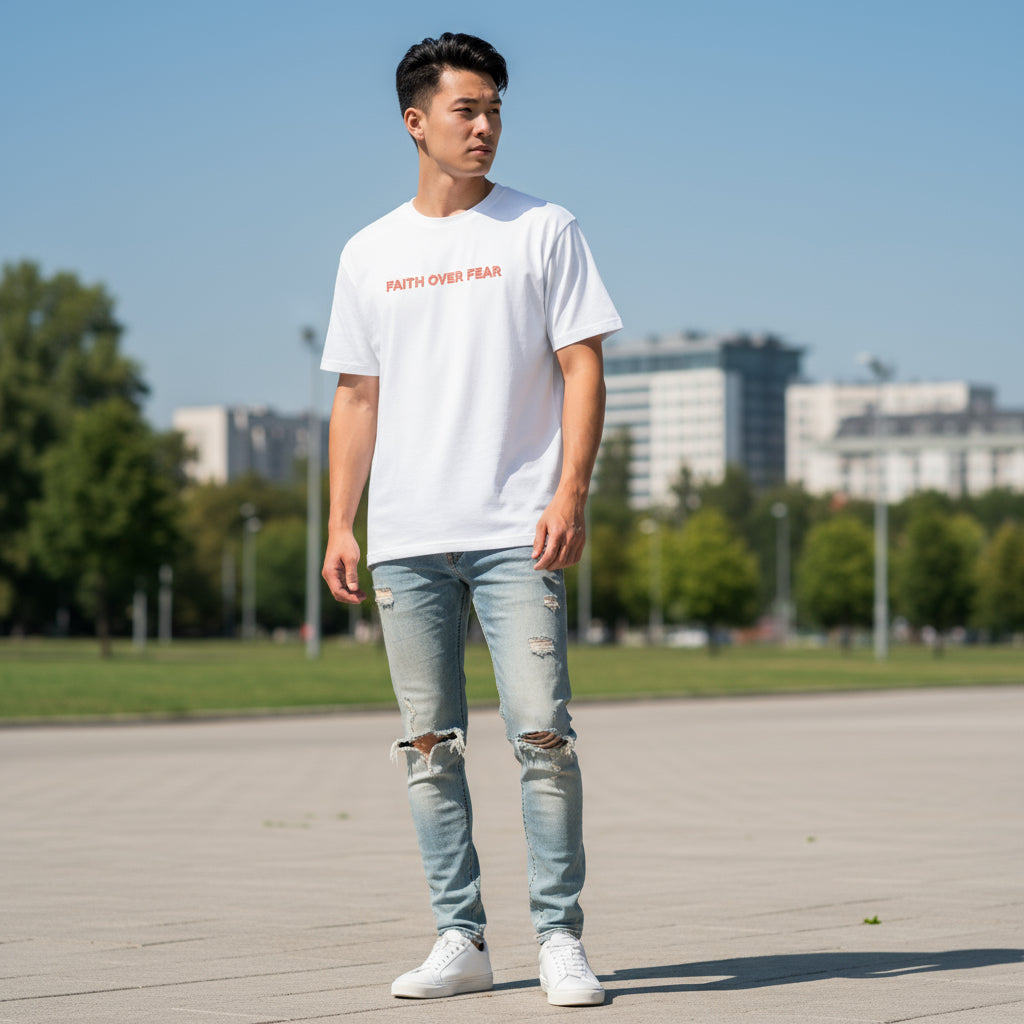 Faith over Fear Oversized Tee
