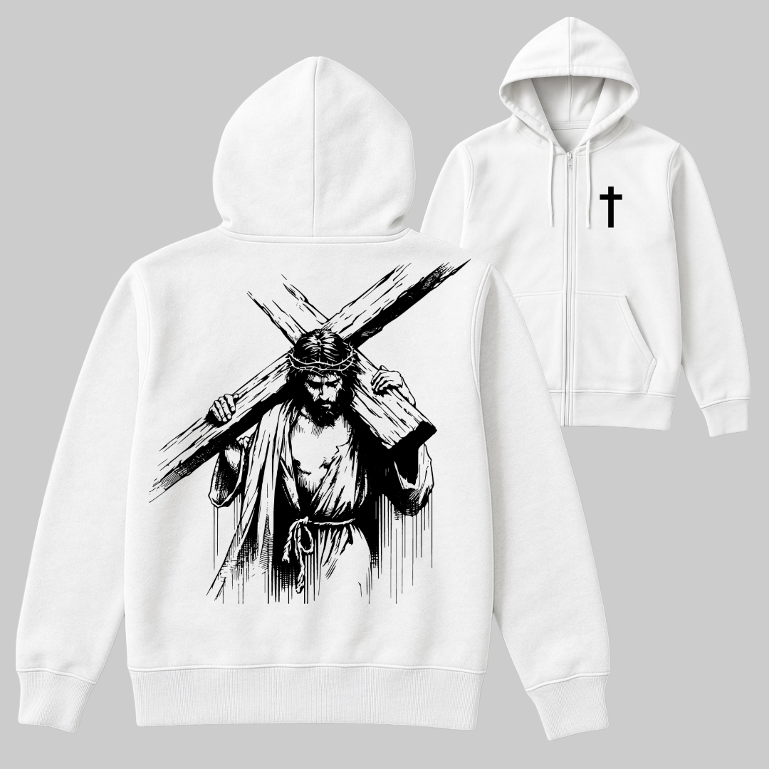 Jesus paid it all zip up hoodie