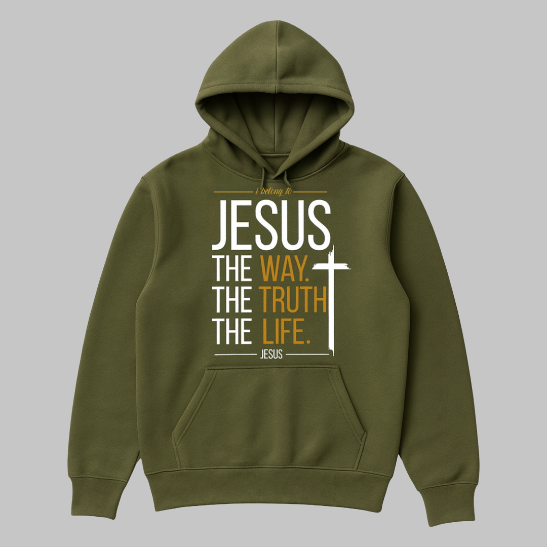 Jesus the way truth life hoodie