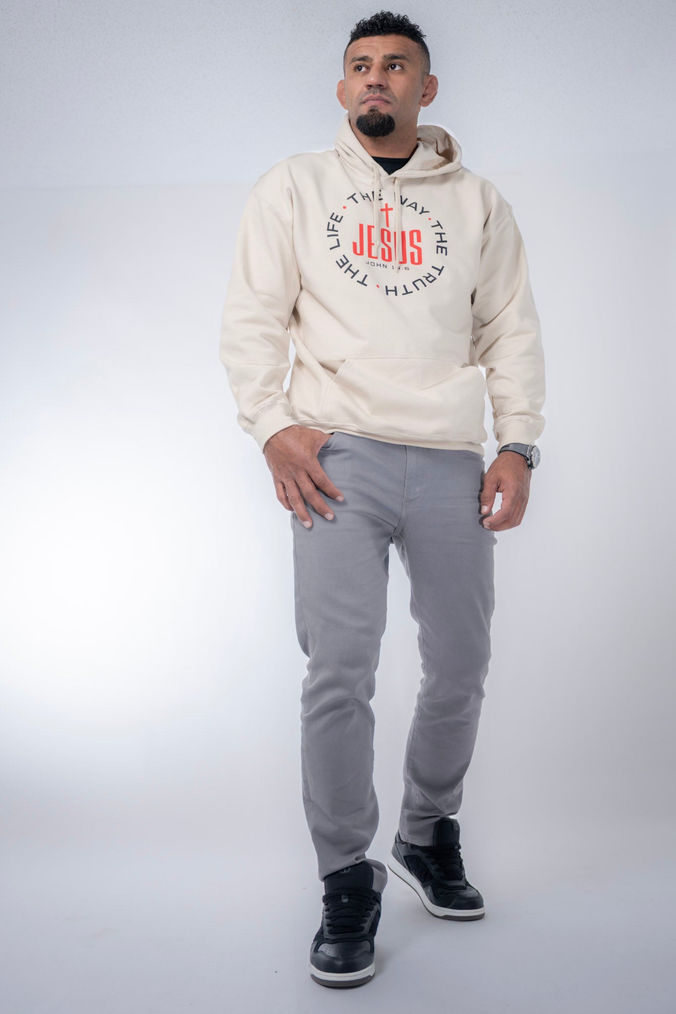 Jesus is the way truth life hoodie