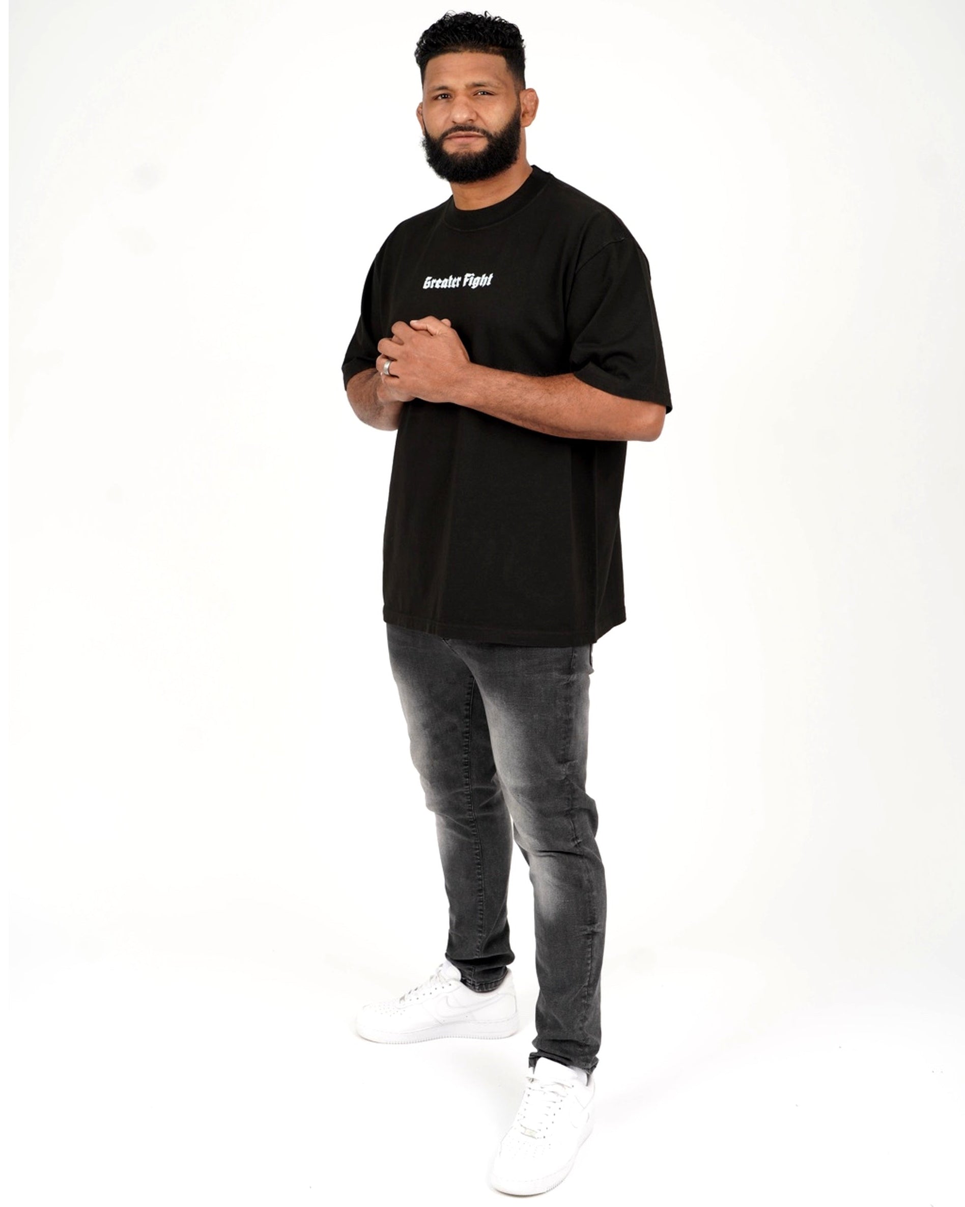 Oversized Ephesians 6:12 tee