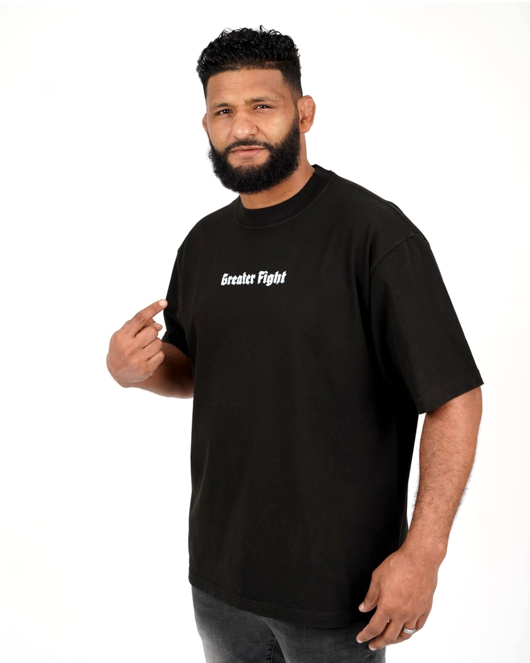 Oversized Ephesians 6:12 tee