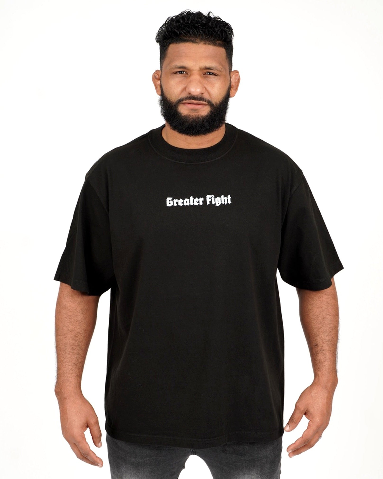 Oversized Ephesians 6:12 tee