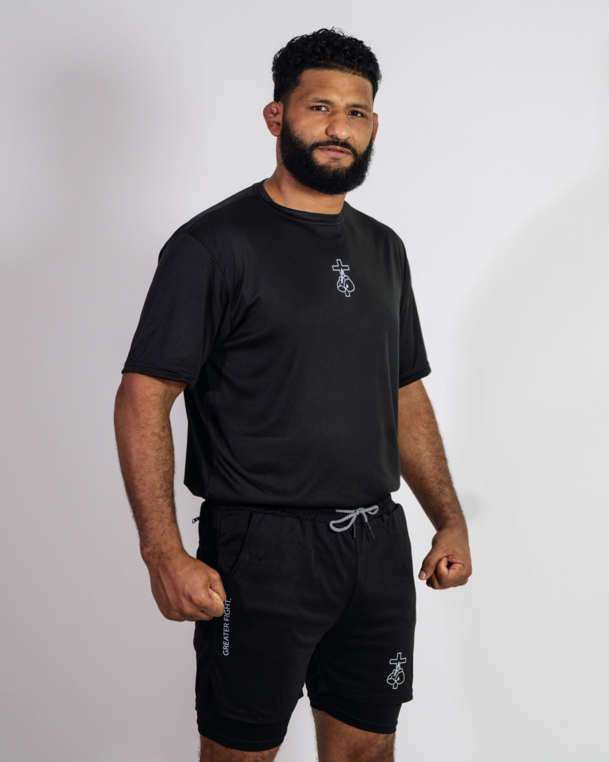 Victory on the cross performance tee
