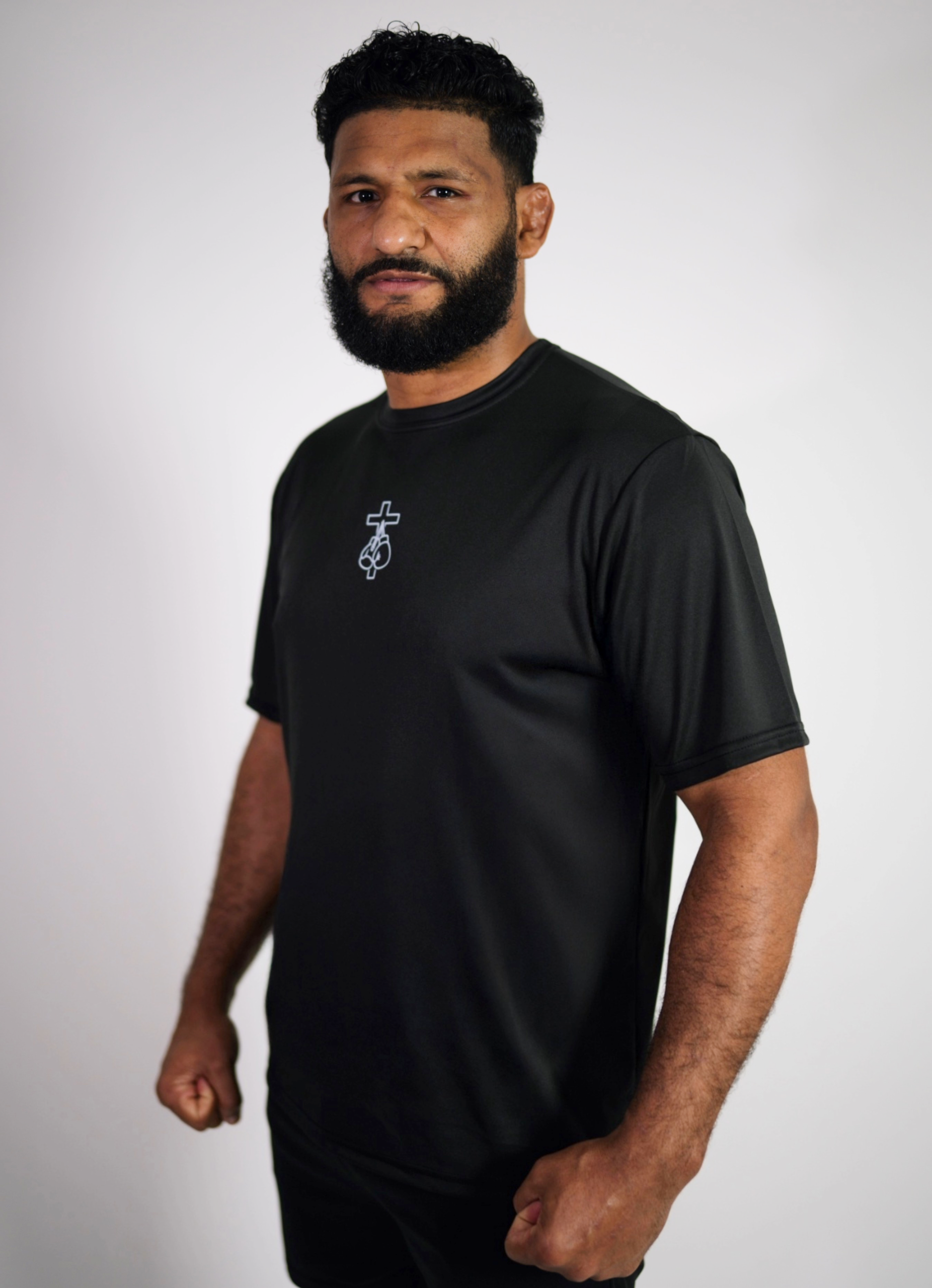 Victory on the cross performance tee