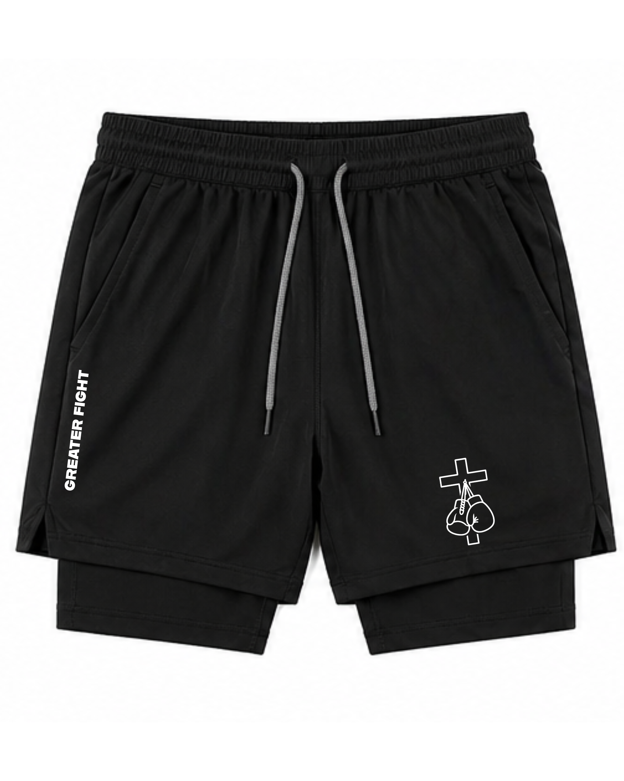Victory on the cross 2-in-1 shorts