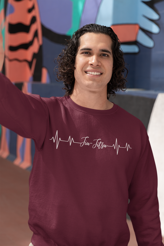 Jiujitsu heartbeat sweatshirt