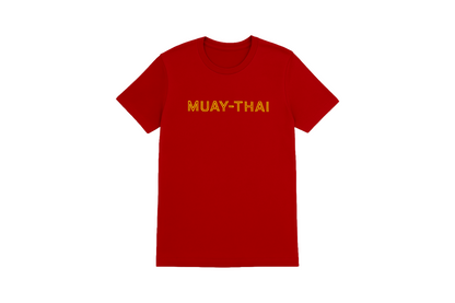 Red and Gold Your simple Martial arts T-shirt