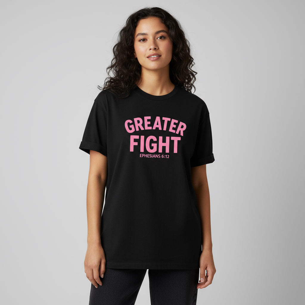 Greater Fight Hoodie + Free T-shirt  ( breast cancer awareness edition )