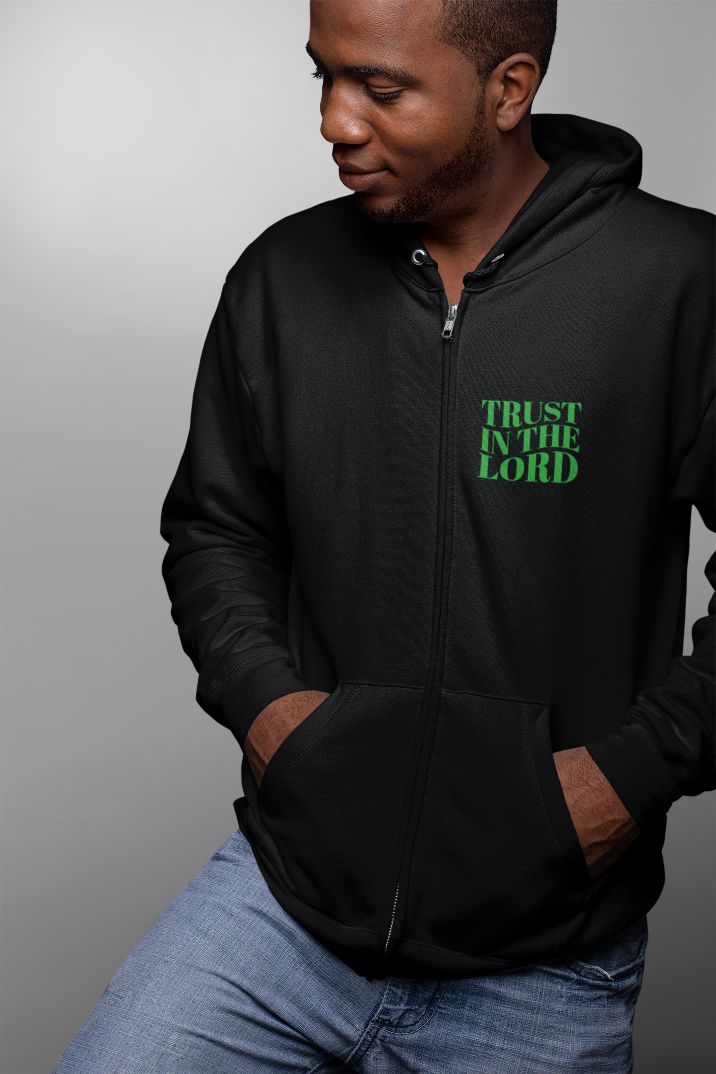 Trust in the Lord zip up Hoodie