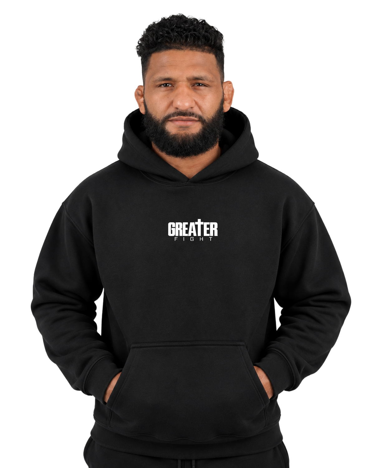 Greater Fight Victory in  Jesus Hoodie